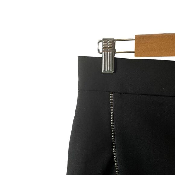 Zara Zip High Low Black Flounce Skirt Size Small - Picture 7 of 10